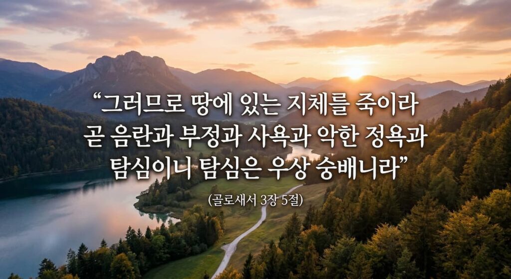 형상 없는 우상을 사랑하는 위험